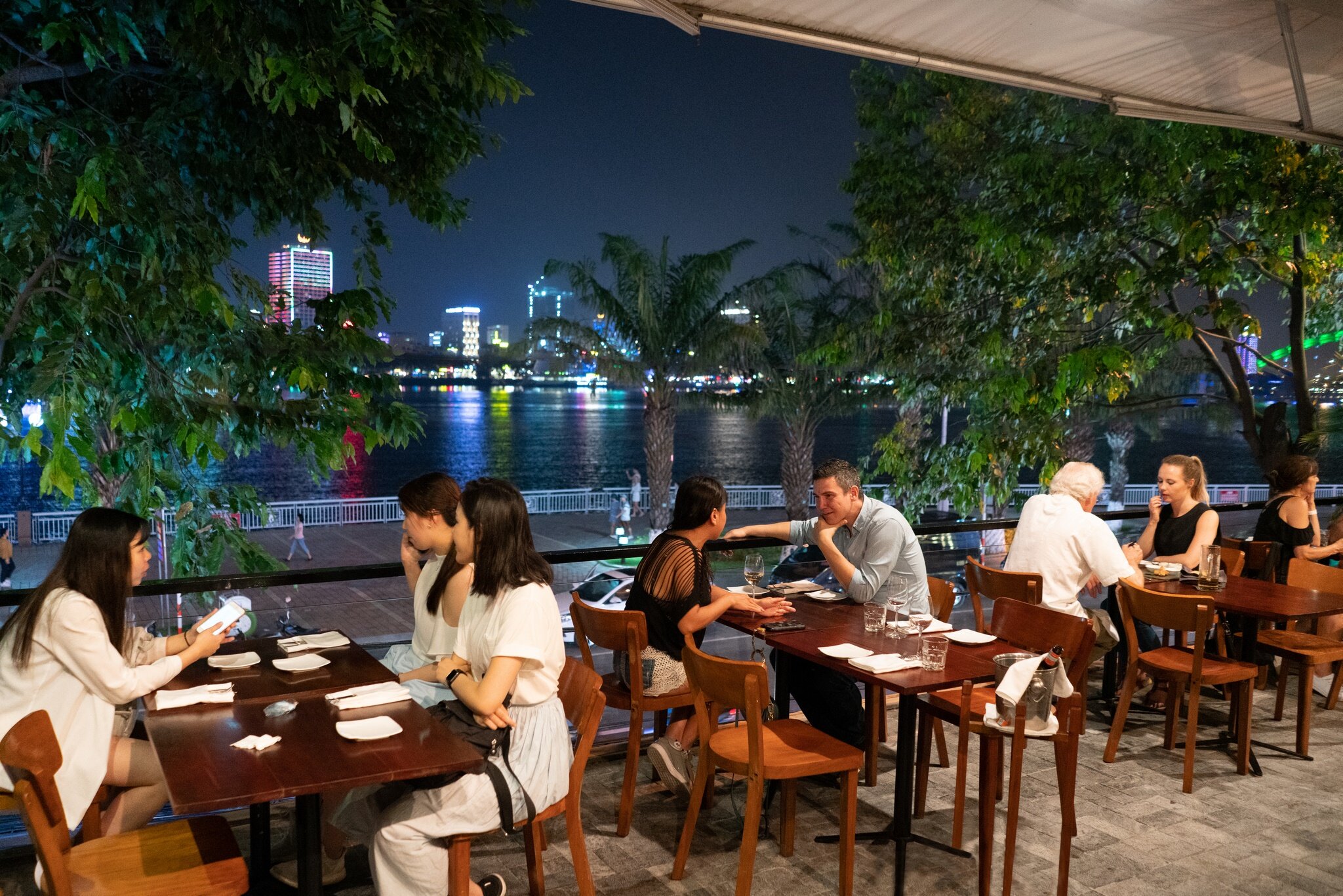 6 Waterfront Upstairs Restaurant Balcony with views of Da Nang